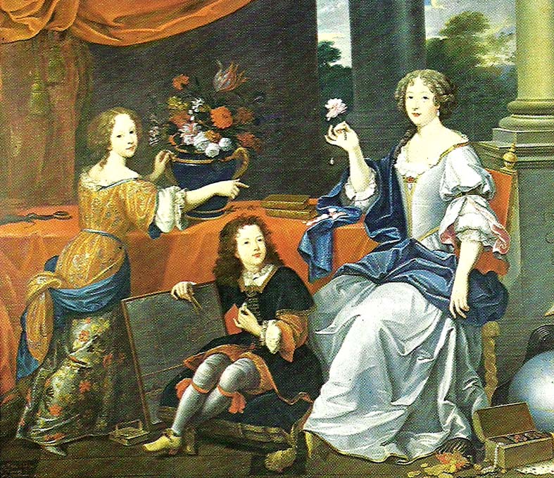 mlle de lavalliere and her children, c